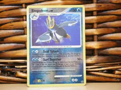 Pokemon EMPOLEON 17/100 REVERSE HOLO RARE | HP Heavy Play | Majestic Dawn | 2008 - Image 1