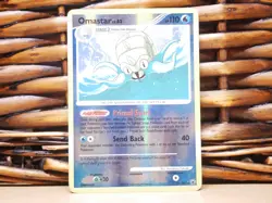 Pokemon OMASTAR 26/100 REVERSE HOLO RARE | MP Played | Majestic Dawn | 2008 - Image 1