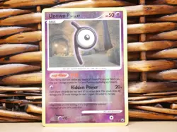 Pokemon UNOWN 33/100 REVERSE HOLO RARE | HP Heavy Play | Majestic Dawn | 2008 - Image 1