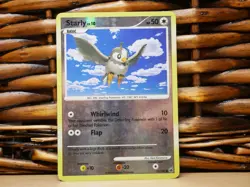 Pokemon STARLY 75/100 REVERSE HOLO | MP Moderate Play | Majestic Dawn | 2008 - Image 1