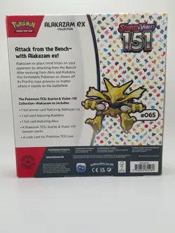 Pokemon TCG Scarlet & Violet Pokemon 151 Alakazam Ex Collection NEW SEALED - Image 2