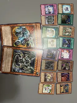 Yugioh Cards Lot Some Holo Many Basic, Two Jumbo Cards - Image 1