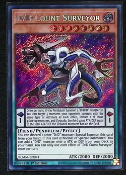 D/D Count Surveyor - BLMM-EN041 - Secret Rare - 1st Edition - Yugioh - Image 1