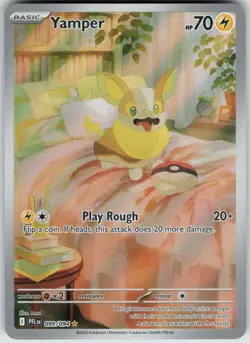 Yamper 099/094 Illustration Rare Phantasmal Flames Pokemon Near Mint - Image 1