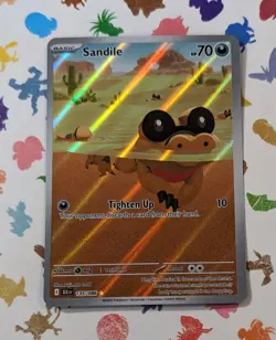 Pokemon TCG Sandile 135/086 SV: Black Bolt Illustration Rare Holo English 2025 - Image 1