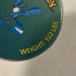 1999 Pokemon Battle Disc Pog – Articuno #144 – Nintendo Vintage NM - Image 2