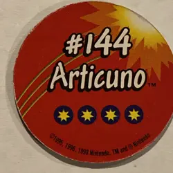 1999 Pokemon Battle Disc Pog – Articuno #144 – Nintendo Vintage NM - Image 4