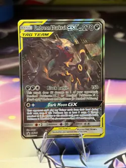 Pokemon TCG Sun & Moon Black Star Promo Umbreon & Darkrai GX SM241 Tag Team - Image 1