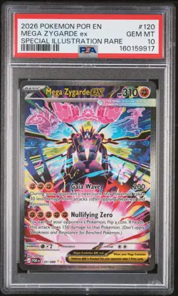2026 POKEMON POR EN-PERFECT ORDER #120 MEGA ZYGARDE EX PSA 10 - Image 1