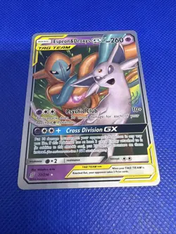 The Pokemon Company Espeon & Deoxys GX TAG TEAM 72/236 260HP 2019 - Image 1