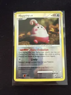 Happiny 52/123 Mysterious Treasures Reverse Holo - 2007 Pokemon TCG PKMN - LP - Image 1