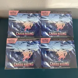 4 Pokemon Chaos Rising Elite Trainer Box Factory Sealed - Image 1