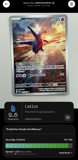 Pokemon Latios 203/191 Illustration - Surging Sparks NM ****PSA 10 CONTENDER**** - Image 3