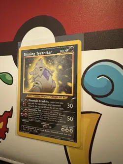 Pokemon TCG Neo Destiny Shining Tyranitar Holo Card 113/105 MINT Condition - Image 2