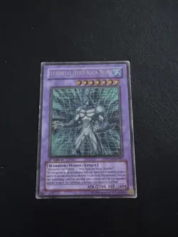Euro Elemental Hero Aqua Neos POTD-EN031 Gold Stamp Ultimate Rare 1st Yugioh - Image 1