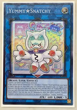Yummy Snatchy 1st Edition Collector's Rare JUSH-EN022 Yu-Gi-Oh! - Image 1
