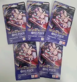 Lot Of 5 One Piece TCG: The Azure Sea's Seven Sleeved Booster OP-14 English - Image 1