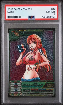 2012 ONE PIECE ONEPY TREASURE WORLD VOL.1 #07 NAMI PSA 8 - Image 1