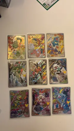 Pokemon TCG First Partner Illustration Collection Series 2 Full Set Of 9 NM - Image 1