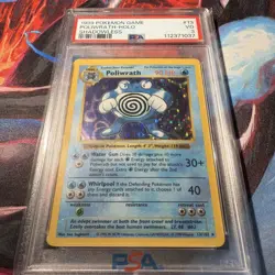 PSA 3 POLIWRATH 13/102 Shadowless Base Set Holo Rare 1999 Pokemon Card EX - Image 3