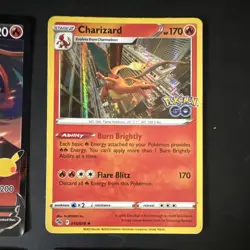 Pokemon TCG Charizard Foil Full Art 4 Card Lot: Lance's V, ex, Mega X EX - Image 3