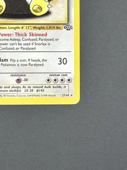 NM Snorlax Jungle Unlimited Non Holo 27/64 Pokemon Card - Image 4