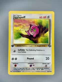Jigglypuff 1st Edition 54/64 Jungle LP - Pokemon TCG Card Common - Image 1