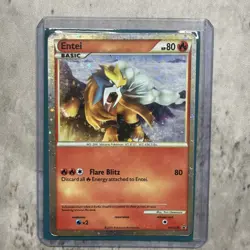 Pokemon Card Entei HGSS Promo 20HGS 5520 Holo HP - Image 1