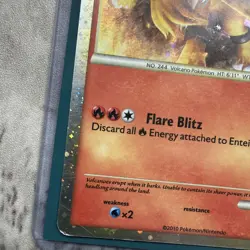 Pokemon Card Entei HGSS Promo 20HGS 5520 Holo HP - Image 4
