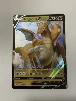 Pokemon TCG Dragonite v Ultra Rare Card 049/078 Pokemon Go NM - Image 1