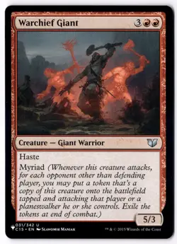 Warchief Giant PLST 031 Magic: The Gathering UC NM - Image 1
