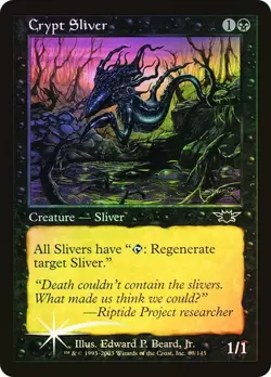 Legions MTG FOIL Crypt Sliver Magic - Image 1