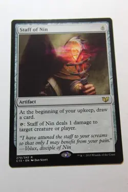 MTG Staff of Nin x1- -Commander 2017-Lightly Played - Image 1