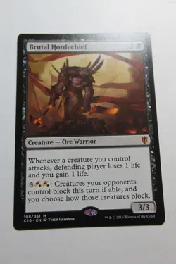 MTG Brutal Hordechief x1- -Commander 2016-Lightly Played - Image 1