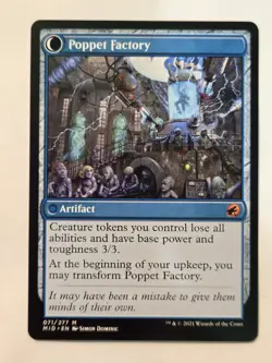 MTG Poppet Stitcher Innistrad: Midnight Hunt 071/277 Regular Mythic - Image 4