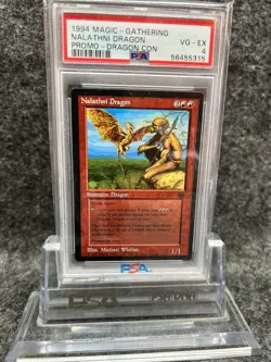 MtG Magic Nalathni Dragon Dragon Con (PDRC) Rare Red Promo PSA 4 - Image 1