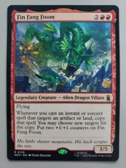MTG Fin Fang Foom Marvel Super Heroes Regular Rare - Image 1
