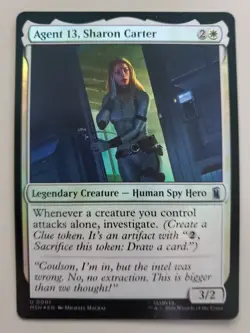 MTG Agent 13, Sharon Carter Marvel Super Heroes Foil Uncommon - Image 1