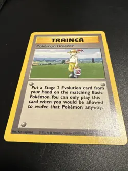 Pokemon Trainer Rare Pokemon Breeder 76/102 1999 Base Set. HP - Image 2