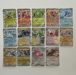 Twilight Masquerade 2024 Pokemon ex Holo Double Rare Set & FA Promo 15 Card Lot - Image 1