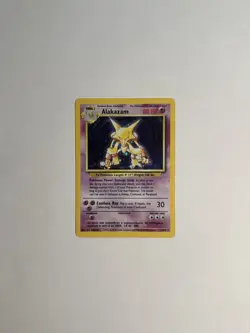 Pokemon TCG - Alakazam (1/102) Base Set Unlimited - Holo Rare - LP - Image 1