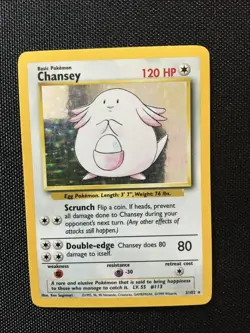 Chaney Base Set Holo 3/102 Pokemon TCG Vintage LP 120hp - Image 2