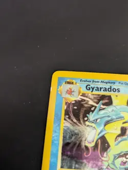 Gyarados 6/102 Holo Rare Base Set WOTC Pokemon Card LP - Image 2