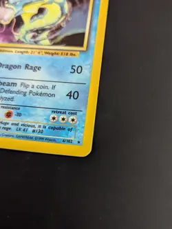 Gyarados 6/102 Holo Rare Base Set WOTC Pokemon Card LP - Image 4