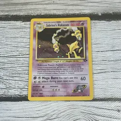 Pokemon Sabrina’s Alakazam 16/132 Gym Challenge Holo Card LP - Image 3