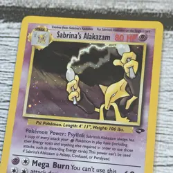 Pokemon Sabrina’s Alakazam 16/132 Gym Challenge Holo Card LP - Image 4