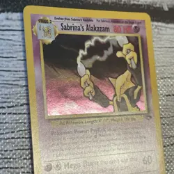 Pokemon Sabrina’s Alakazam 16/132 Gym Challenge Holo Card LP - Image 5