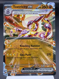 Toxtricity ex 100/182 - Ultra Rare Holo - Paradox Rift Pokemon Card MINT - Image 1