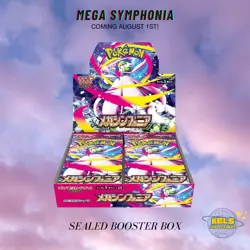 Mega Symphonia Booster Box Factory Sealed EX Pokemon M1S Mega in stock - Image 2