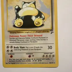 Pokemon Snorlax Base Set 2 Card 30/130 Pokemon TCG 0034 - Image 5